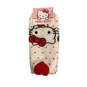 Hello Kitty Sanrio women’s short Socks - White and Red polka dots